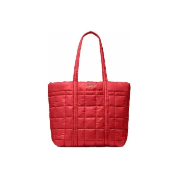 MICHAEL KORS Stirling Polyester Tote Bag Shopping Bag Shoulder Bag Handbag Large Size Women's Red