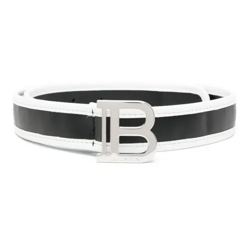 BALMAIN Kids Logo-buckle Two-tone Belt