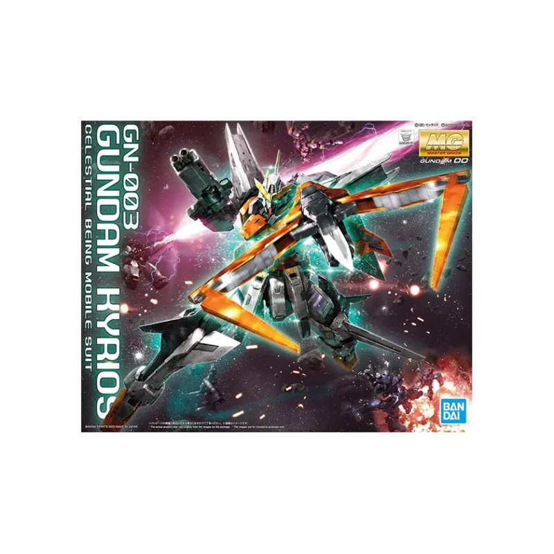 BANDAI MG 1/1000 Angel Gundam Collection Mobile Suit Gundam 00 GN 003 Main Angel Gundam 18cm Hobby Model-3