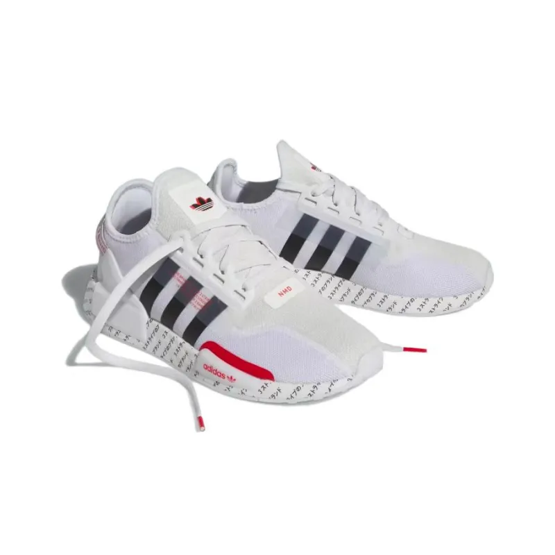 Adidas Originals NMD_R1 V2 'Japanese Print White Red'-2