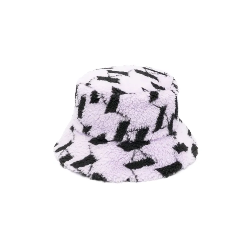 KARL LAGERFELD / Karl Lagerfeld Jeans Faux shearling Monogram Bucket Hat-0