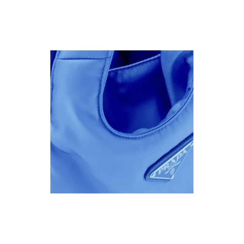 PRADA Re-Nylon Fabric Tote Bag Shopping Bag Handbag Mini Women's Light Purple Light Blue-4