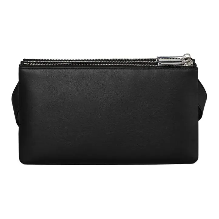 Bottega Veneta Calfskin Crossbody Bag, Shoulder Bag Men's Black-2
