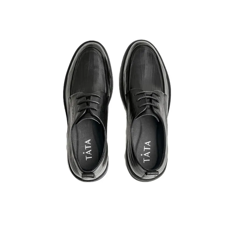 TATA Dress Shoes Men Low Top Black/Brown-7