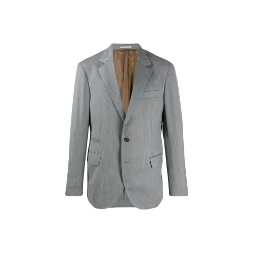 Brunello Cucinelli Business Suits Men Gray