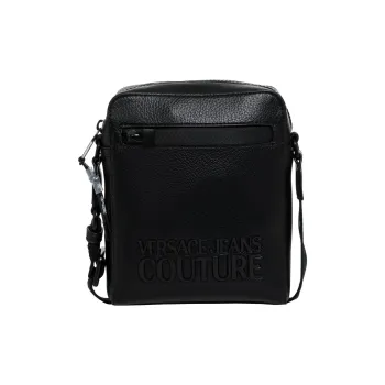VERSACE JEANS COUTURE Polyurethane Shoulder Bag, Crossbody Bag Men's Black