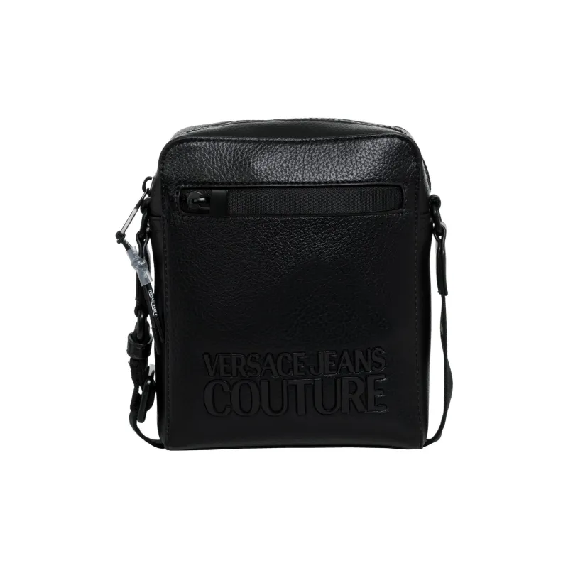 VERSACE JEANS COUTURE Polyurethane Shoulder Bag, Crossbody Bag Men's Black-0
