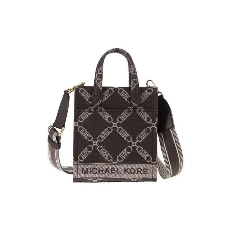 MICHAEL KORS Cotton Crossbody One Shoulder Handbag Mini Women's Brown-0