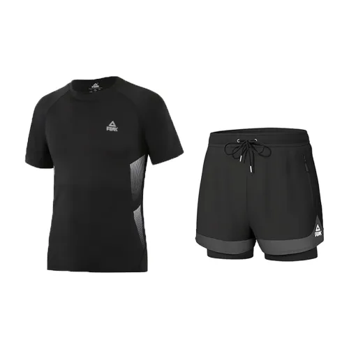 PEAK Swimming Sets Polyester Pool Men's Black Gray Color