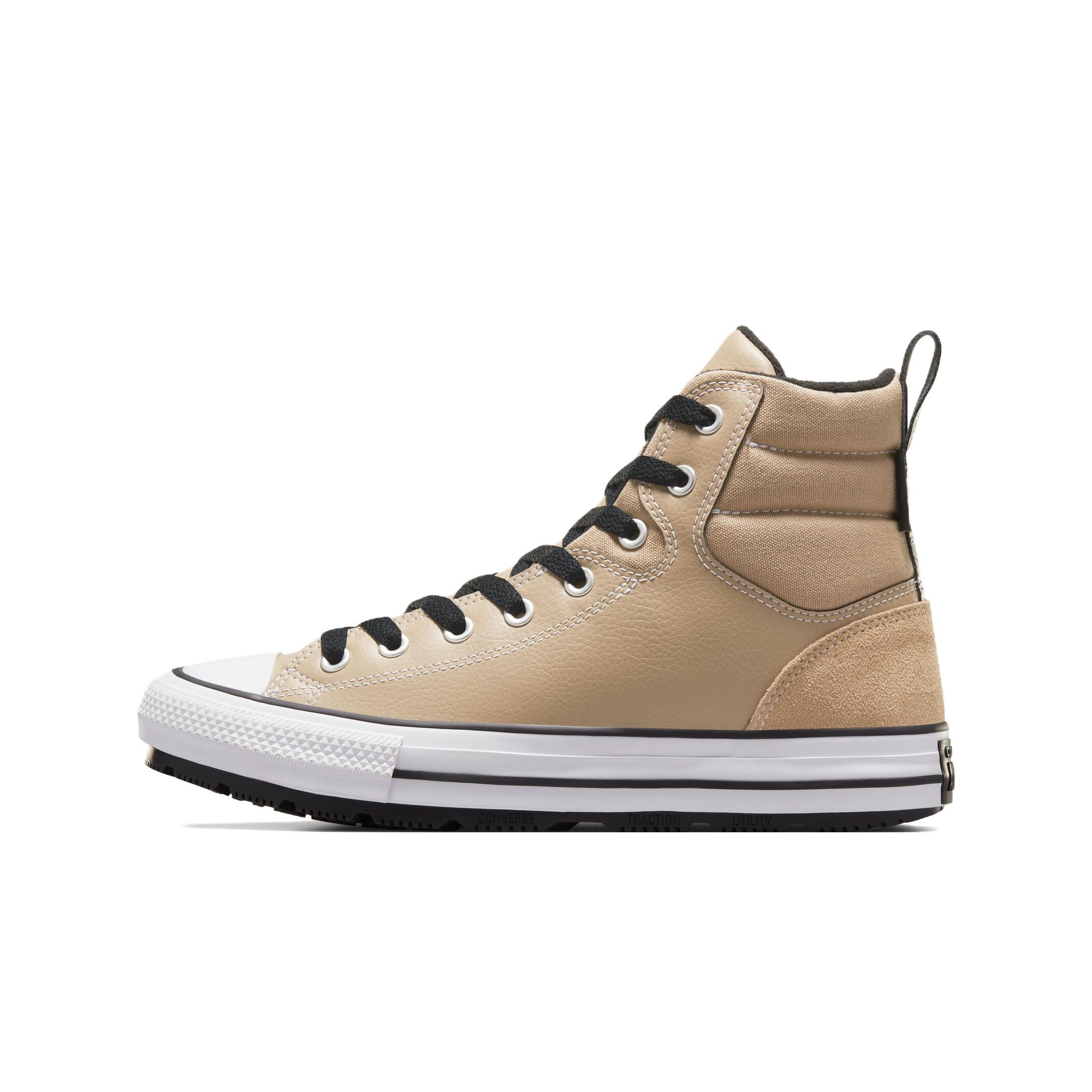 Khaki converse high tops deals