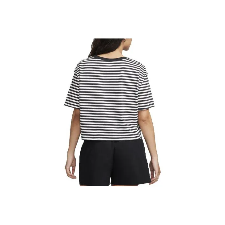 Nike Sportswear Essentials Series Drop Shoulder Sleeve T-Shirt Women's Black-1