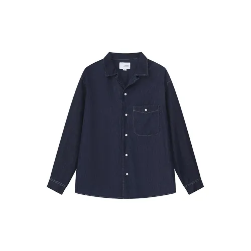 YOSHIYOYI Shirts Unisex Denim Blue