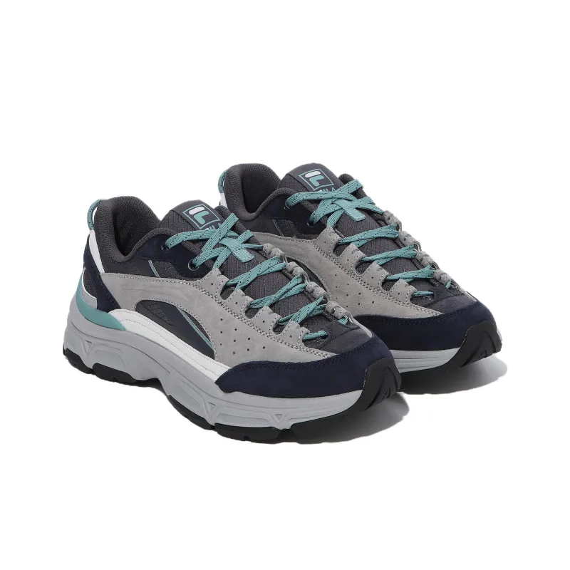 FILA Shock Absorbers With Slip Resistant And Abrasion Resistant Properties Low Top Casual Shoes Unisex Gray-2