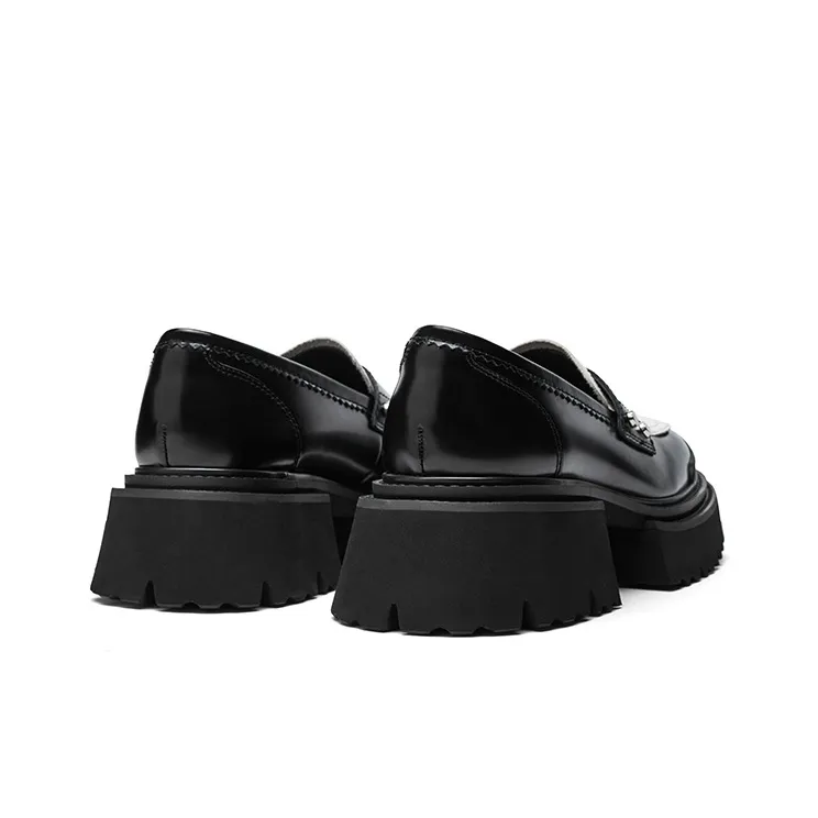 CHERYKALLY Loafers 6cm Women's Black White-1