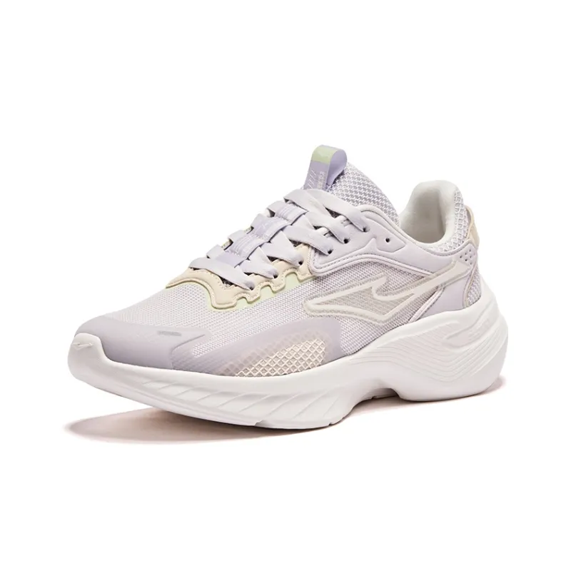 Erke Abrasion Resistant Low Top Running Shoes Women's Purple-2