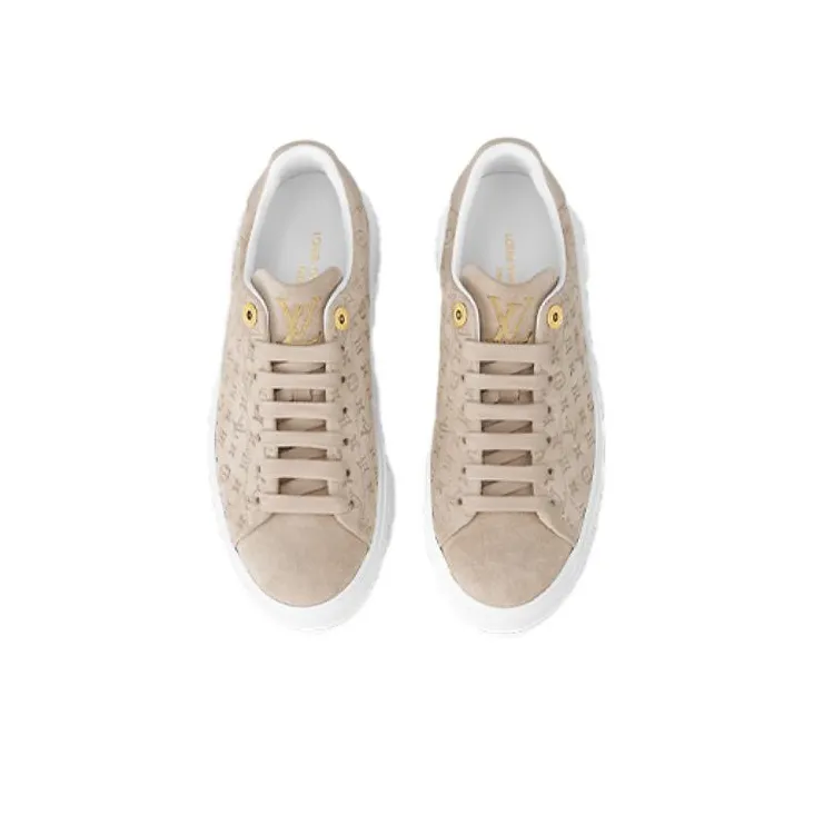 LOUIS VUITTON Time Out Sneakers 'Beige Minimonogram' Women's-3