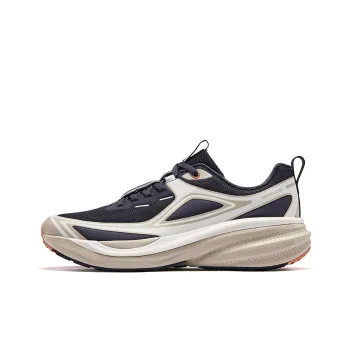 Erke Aspect Low Top Running Shoes Men's Ecru Dark Blue