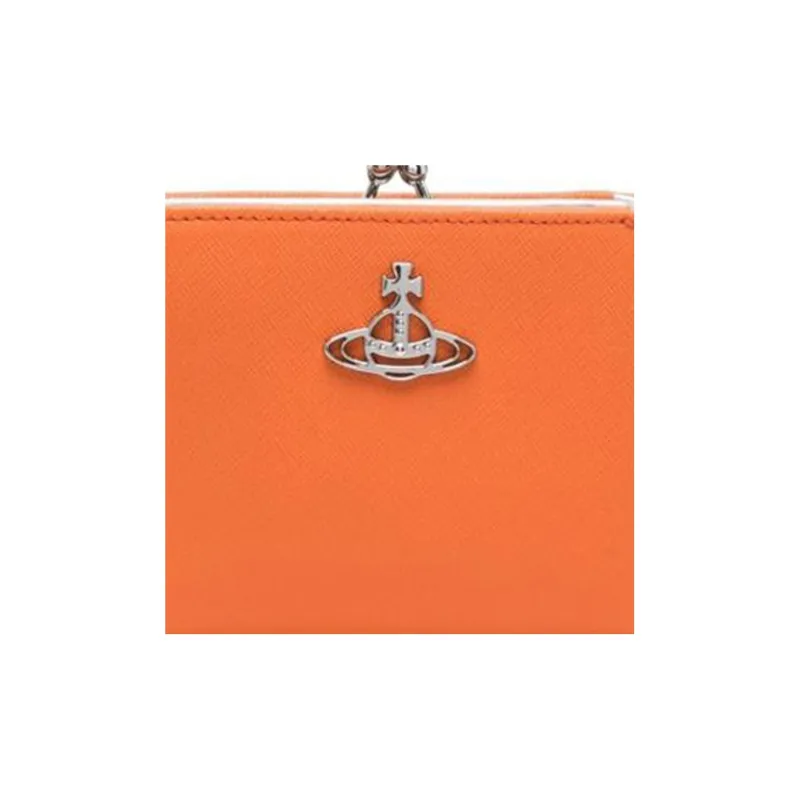 Vivienne Westwood Leather Wallet Regular Women's Orange-2