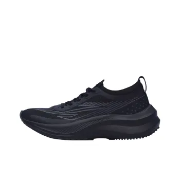 MINEPAIR Wudong Taichi Technology Breathable Support Rebound Low Top Casual Shoes Unisex All Black