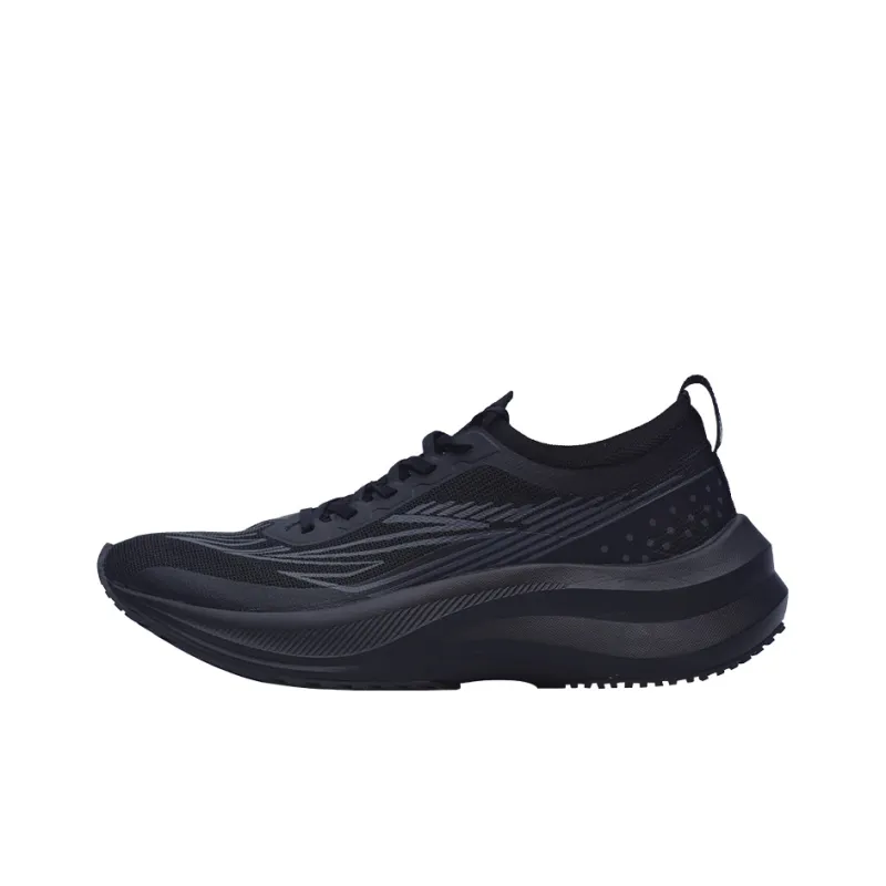MINEPAIR Duntai Technology Breathable Support Rebound Low Top Casual Shoes Unisex All Black-0