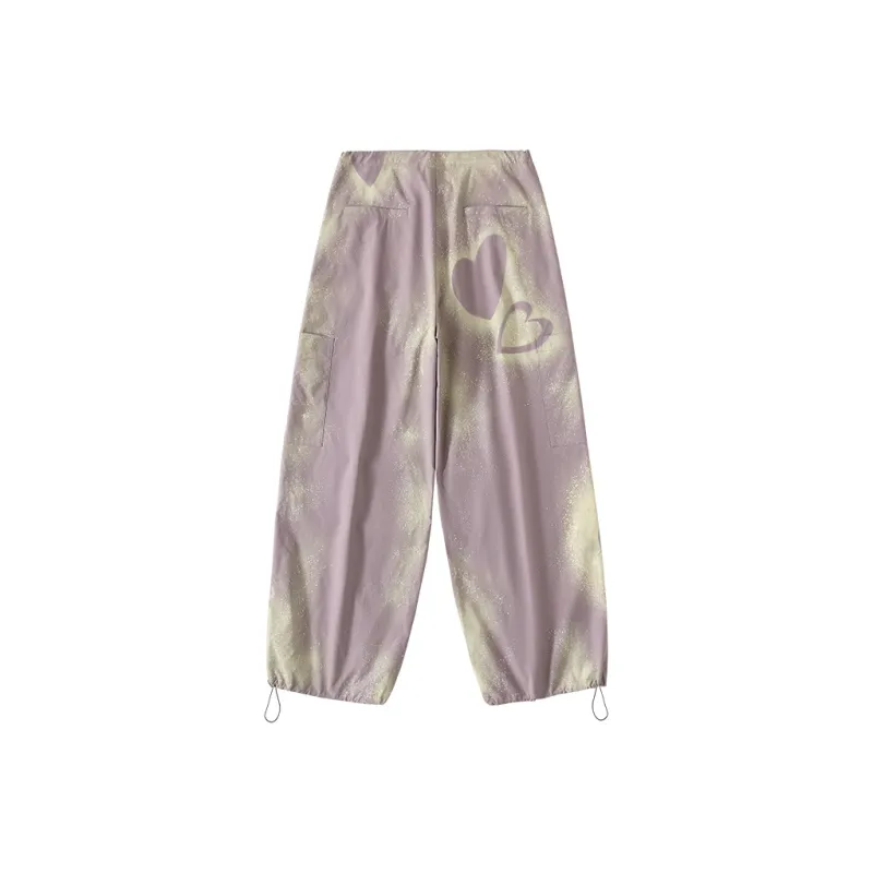 CONP Casual Pants Unisex Gray Purple-1