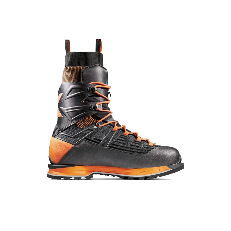 MAMMUT Nordwand Anti-Slip Wear-Resistant Water-Resistant Warm High-Top Outdoor Shoes Women's Black Orange-1