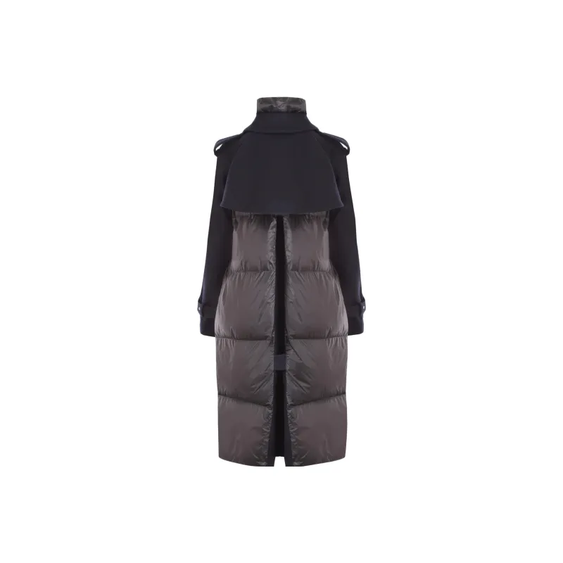 Sacai Wool Melton Padded Coat 'Black'-1