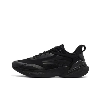 361° Popping Foam 3 Cushioning Breathable Low Top Running Shoes Men's Black Gray