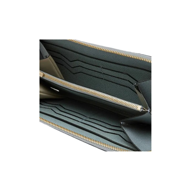 Valextra Millepunte Calfskin Wallet Women's Blue-2