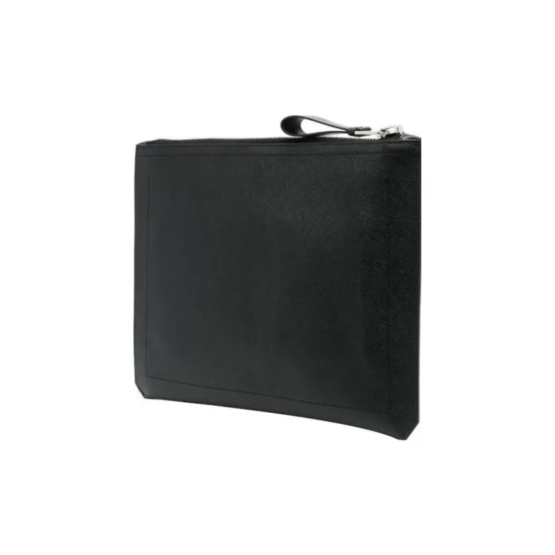 TOM FORD Calfskin Clutch Men's Black-1