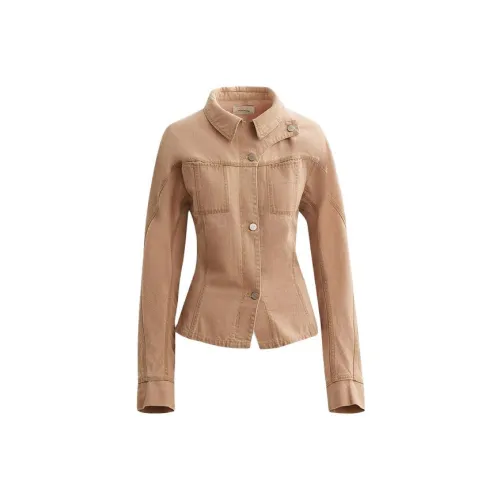 HOLZWEILER Denim Jackets Women's Light Brown