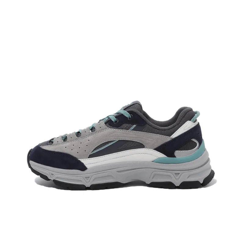 FILA Shock Absorbers With Slip Resistant And Abrasion Resistant Properties Low Top Casual Shoes Unisex Gray-0