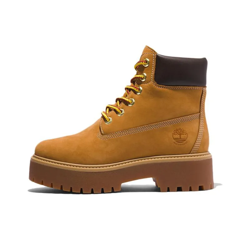 Timberland Stone Steet 6 Inch Premium Platform Waterproof Boots 'Wheat Nubuck' Women's-0