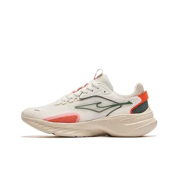 Erke Anti Slip Wear Resistant Low Top Running Shoes Men's Microcrystal White Warm Linen