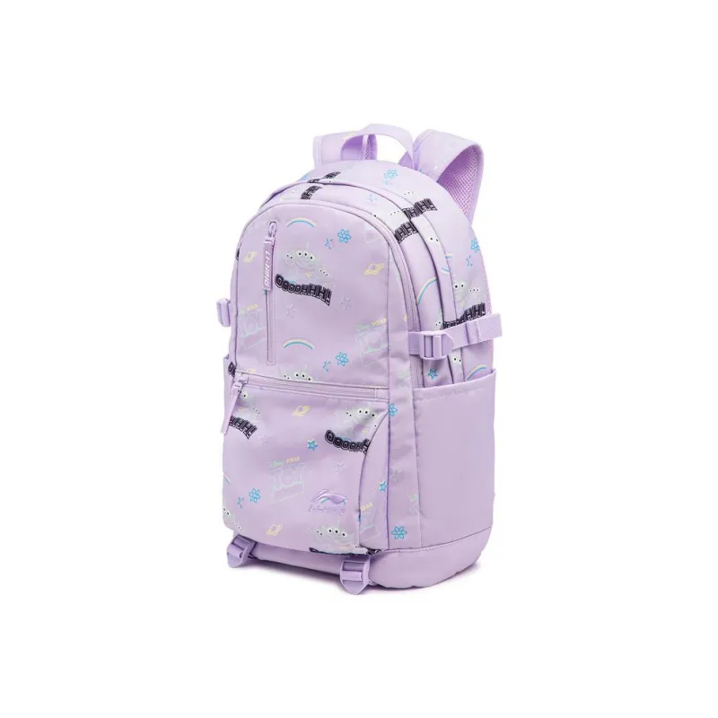 LiNing Polyester Backpack Regular Unisex Light Dusty Purple-1