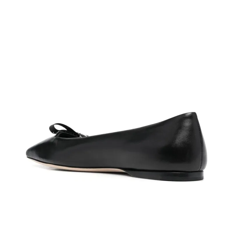 Jimmy Choo Veda Logo-bow Ballerina Pumps-4