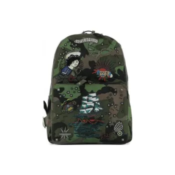 Valentino Cow Leather Backpack Men's Multicolor