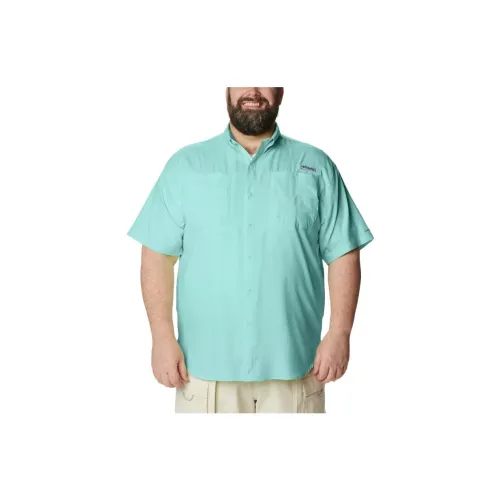 Columbia Shirts Men Lake Blue