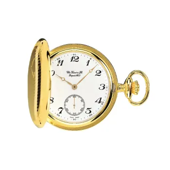TISSOT Manual Mechanical Movement Brass Pocket Watches 50mm Unisex White T83.4.402.12