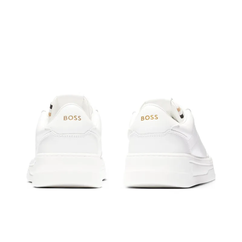 BOSS Logo-print Leather Sneakers-3