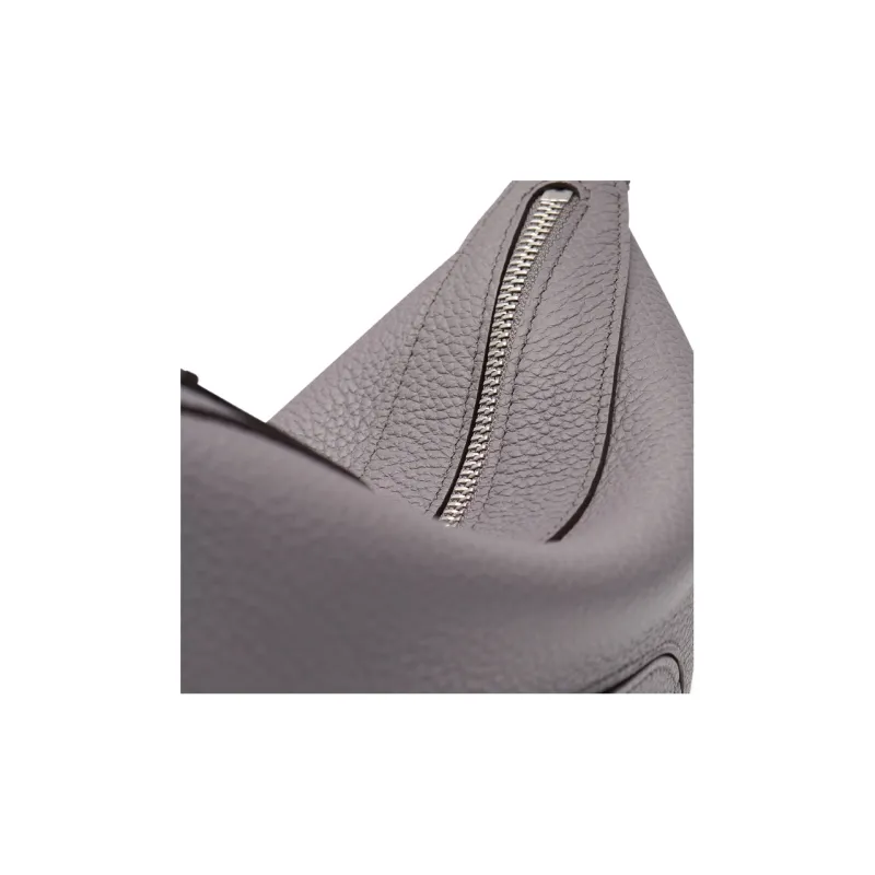 Delvau Pin Delicate Grain Calfskin One Shoulder Handbags Women's Gray-6