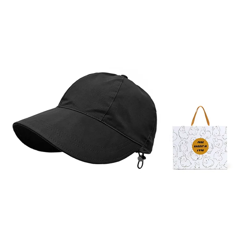 FREE RABBITⅡ Large Brim Solid Color Sun Protection Hats Unisex-11