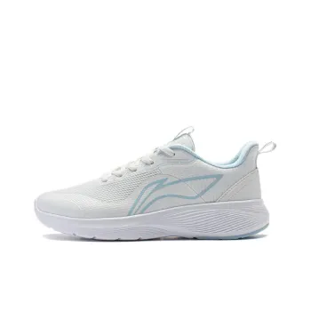 LiNing Take A Dip Cushioning Anti Slip And Wear Resistant Low Top Running Shoes Women's White Blue