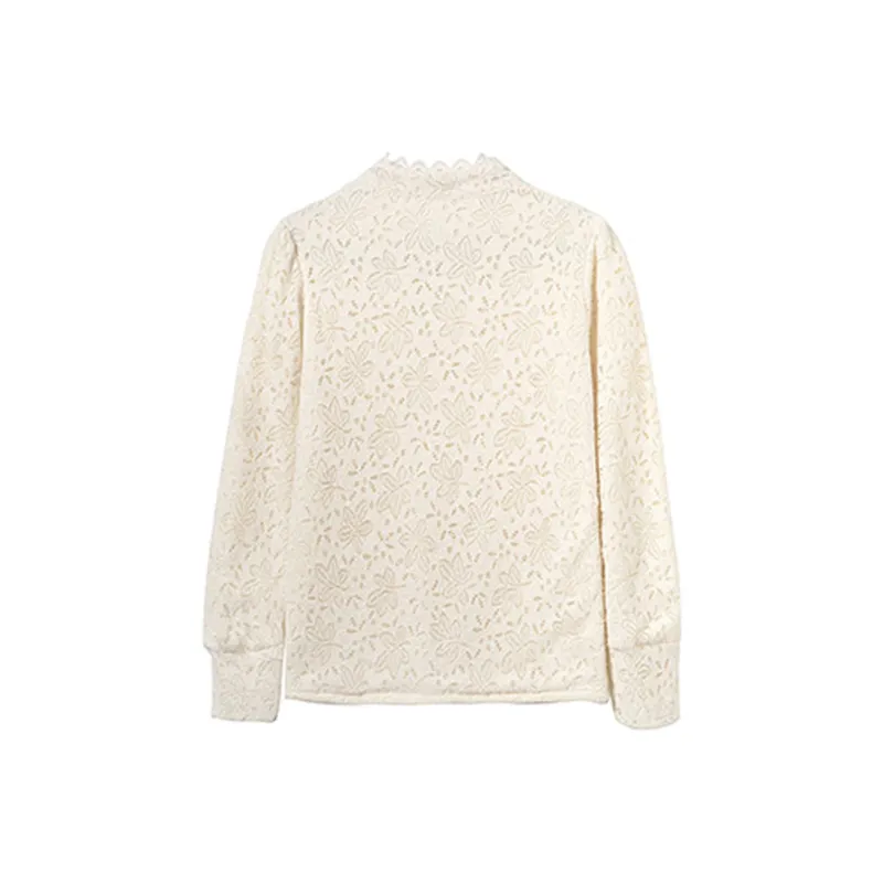 MRR&CO. Chiffon Shirts Women's Apricot-1
