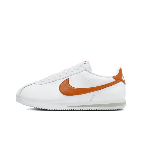 Nike Cortez White Campfire Orange