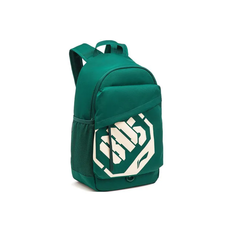 LiNing Badfive Polyester Backpack Regular Unisex Fresh Green & Dusty Khaki-2