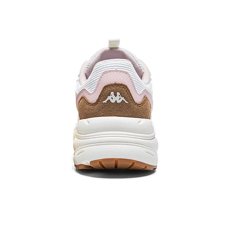 Kappa Anti Slip And Wear Resistant Lightweight Low Top Chunky Sneakers Women's White Beige-4