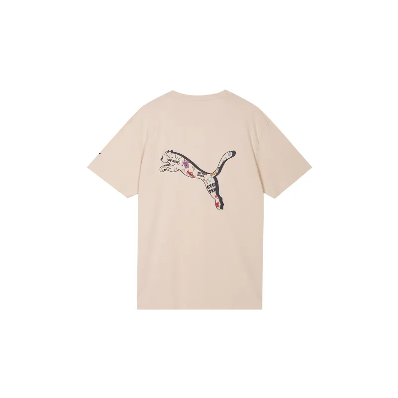 PUMA Elevate Tape T Shirts Men Apricot-1