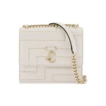 Jimmy Choo Leather Wallets Shoulder Bag Crossbody Bag Women's White