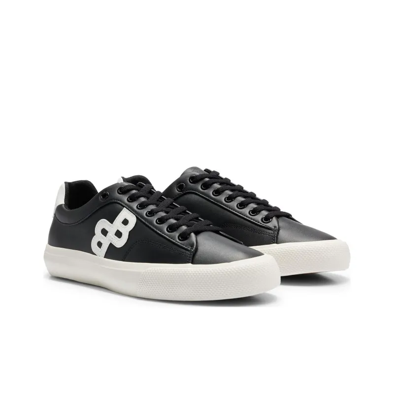 HUGO BOSS Low Top Skateboard Shoes Men's Black-1